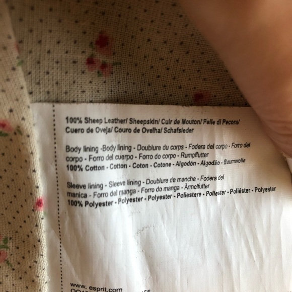 Esprit genuine leather jacket - Picture 4 of 13